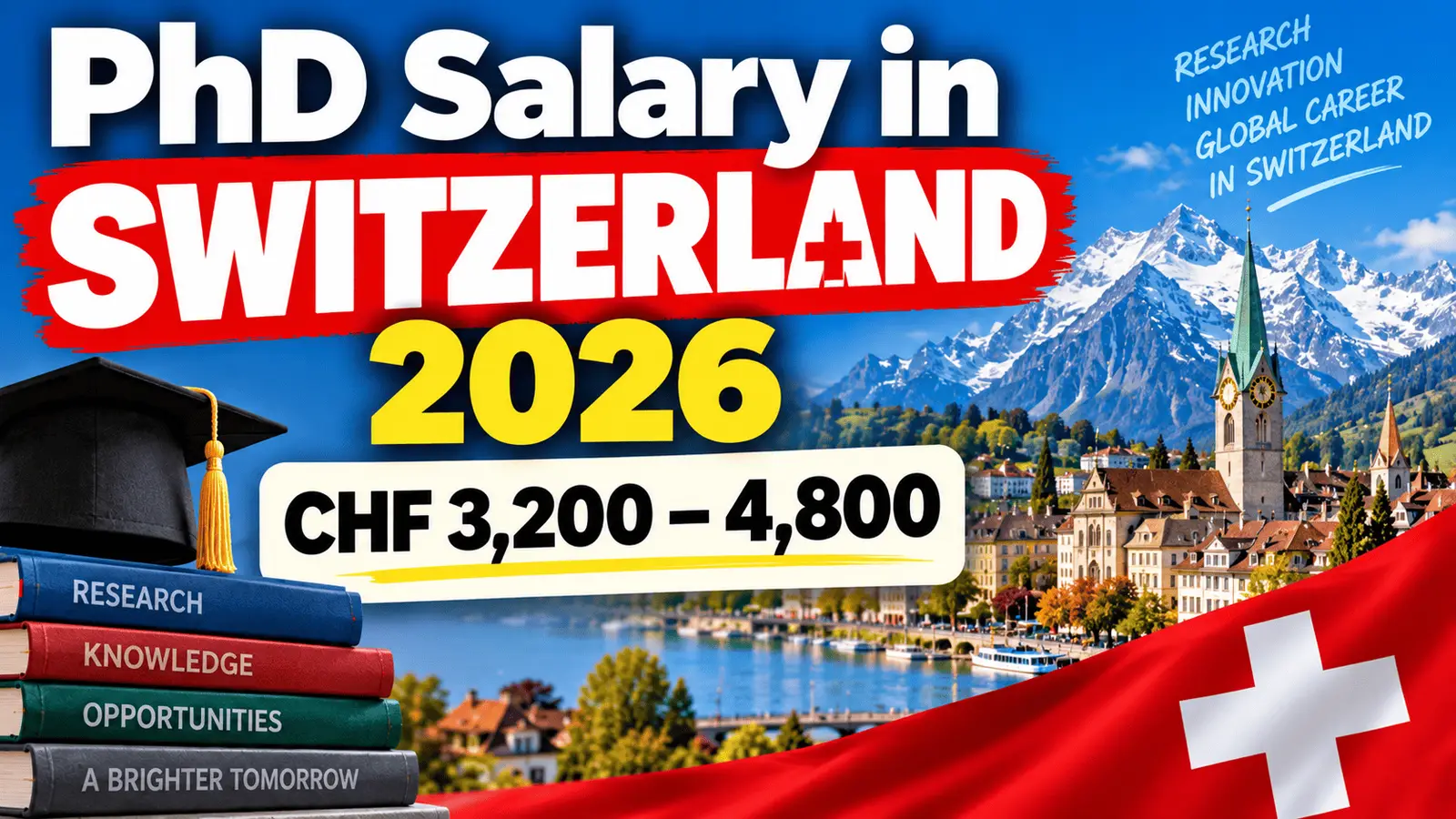 PhD Salary in Switzerland 2026: CHF 3,200–4,800 Net at ETH Zurich and EPFL